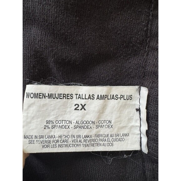 VTG 80s Women 2X Gloria Vanderbilt Stretch Black Velvet Blazer Jacket Grannycore - Picture 3 of 6